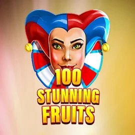 Logo of 100 Stunning Fruits from SYNOT Games at Mega Riches Casino