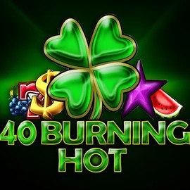 40 Burning Hot logo by Amusnet Interactive at Mega Riches Casino40 Burning Hot