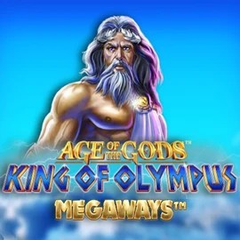 Age Of The Gods: King of Olympus Megaways by Origins, showcased at megarichescasinoo.se – game logo