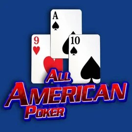 All American Poker slot logo by RTG (Reel Time Gaming) at Mega Riches CasinoAll American Poker