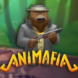 Animafia slot logo by Peter & Sons at Mega Riches CasinoAnimafia