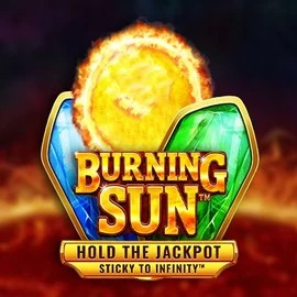 Burning Sun slot logo by Wazdan at Mega Riches CasinoBurning Sun