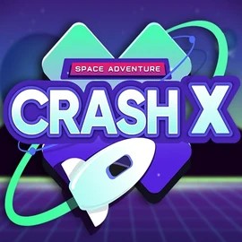 Logo of Crash X from Turbo Games at Mega Riches Casino