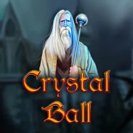 Crystal Ball slot logo by Gamomat at Mega Riches Casino