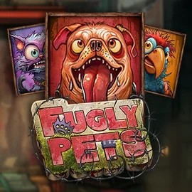 Fugly Pets slot logo by Stakelogic at Mega Riches CasinoFugly Pets