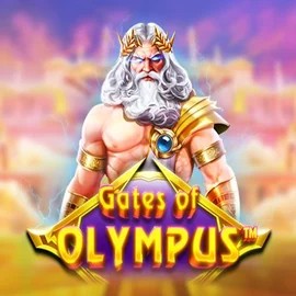 Gates of Olympus slot logo by Pragmatic Play at Mega Riches CasinoGates of Olympus