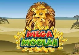 Mega Moolah slot slot logo by Games Global at Mega Riches Casino