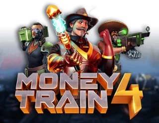 Money Train 4 online game logo by Relax Gaming on megarichescasinoo.se