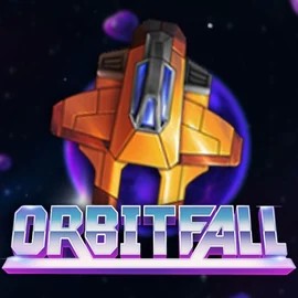 Orbitfall slot logo by ELK Studios at Mega Riches CasinoOrbitfall